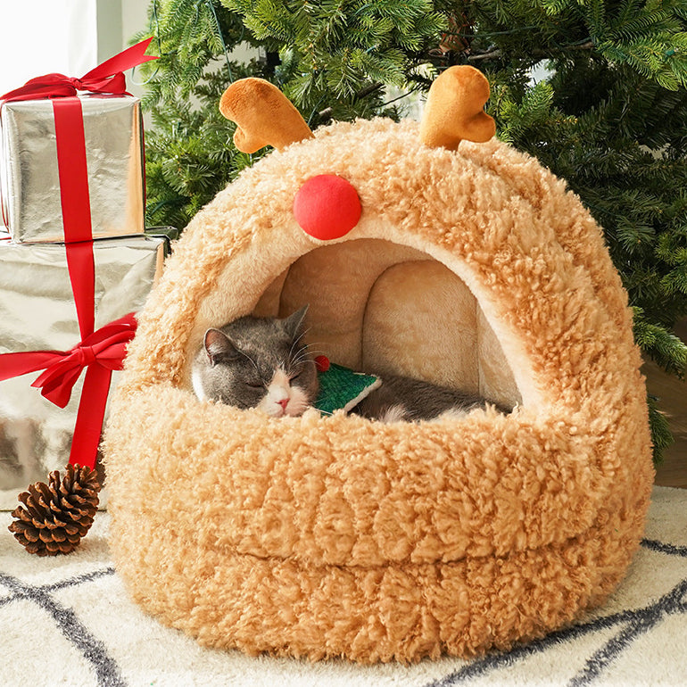 Christmas Elk Cat House