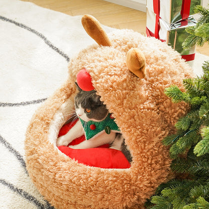 Christmas Elk Cat House