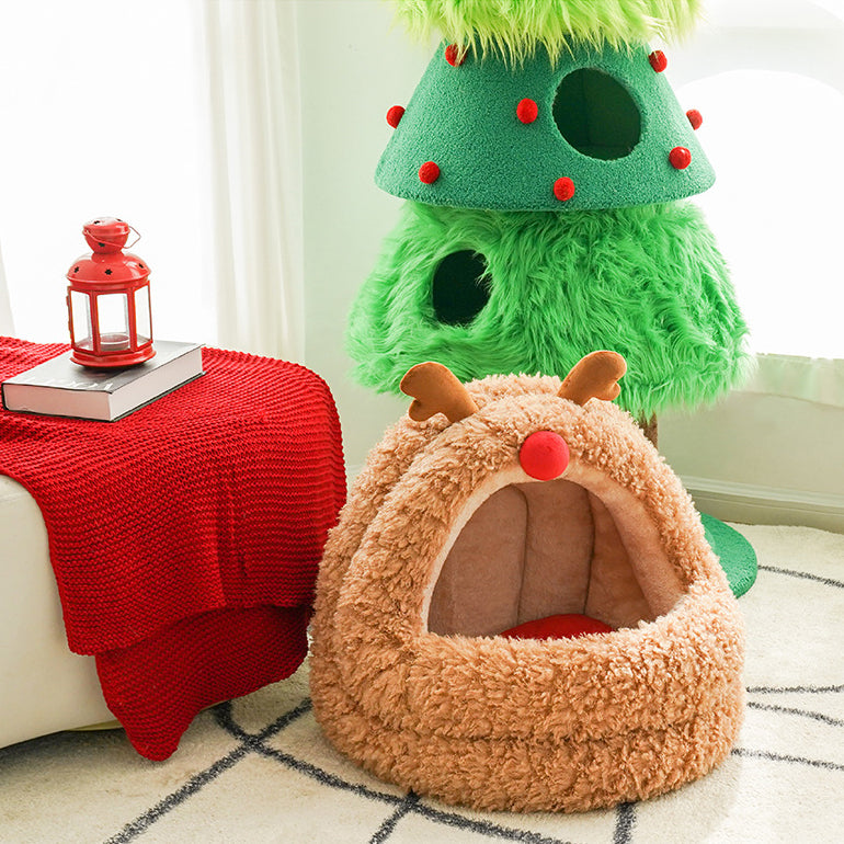 Christmas Elk Cat House