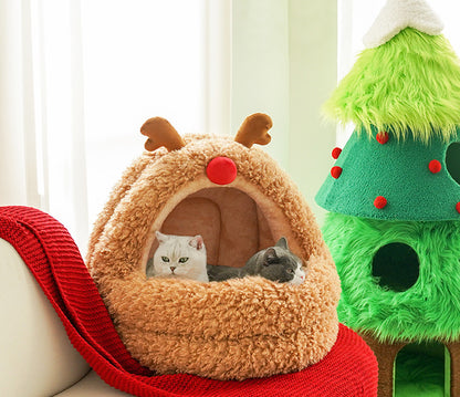 Christmas Elk Cat House